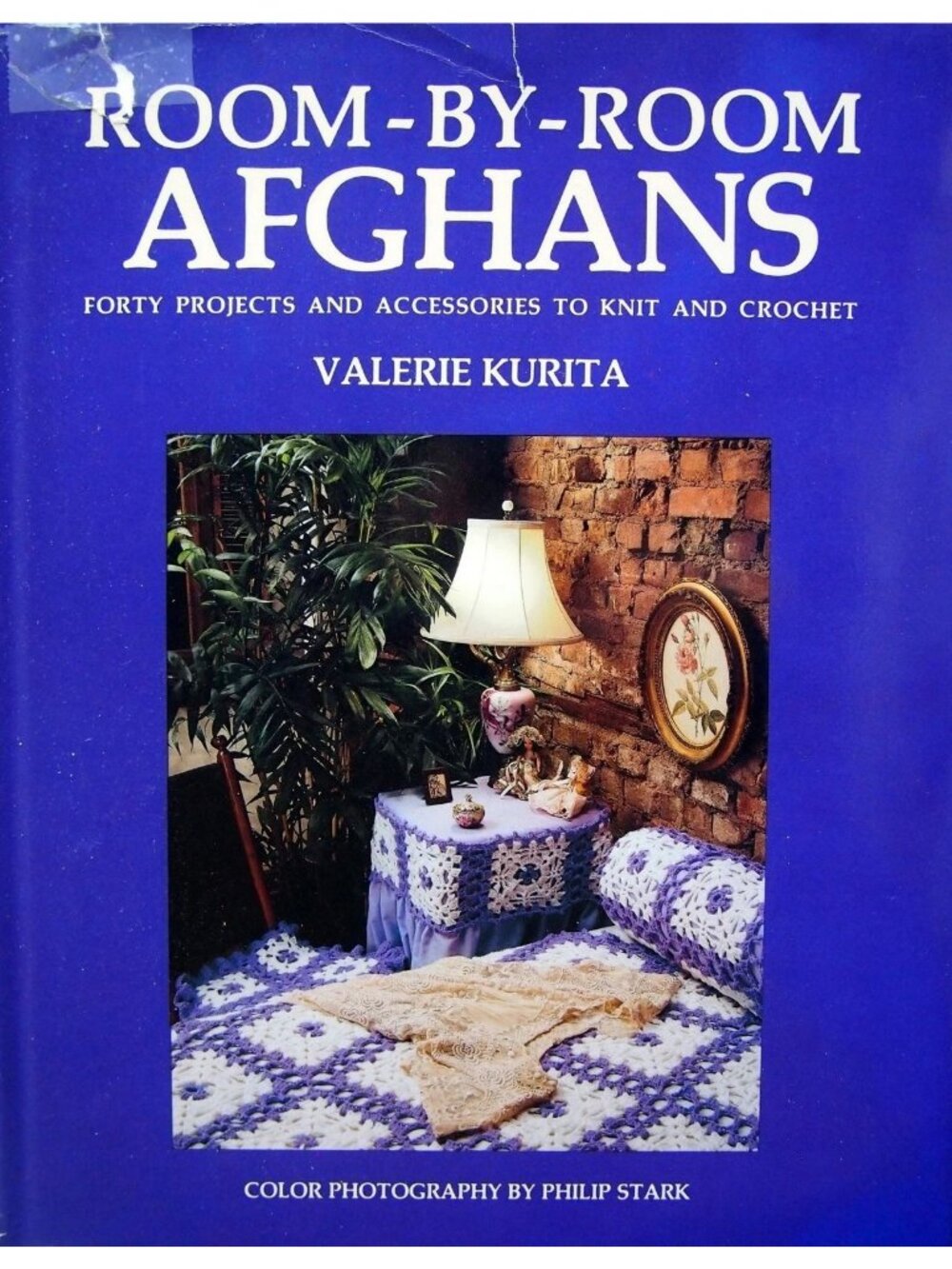 VTG Room-By-Room Afghans Valerie Kurita Crochet & Knit Projects Hardcover Book